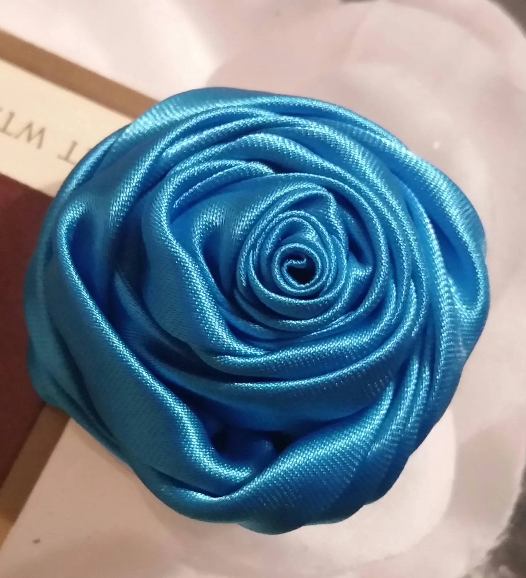 10 pcs Deluxe Satin Roses for DIY Bridal Bouquets SATIN-003