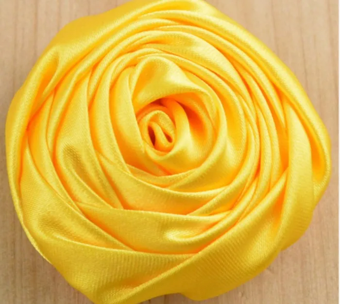 10 pcs Deluxe Satin Roses for DIY Bridal Bouquets SATIN-003