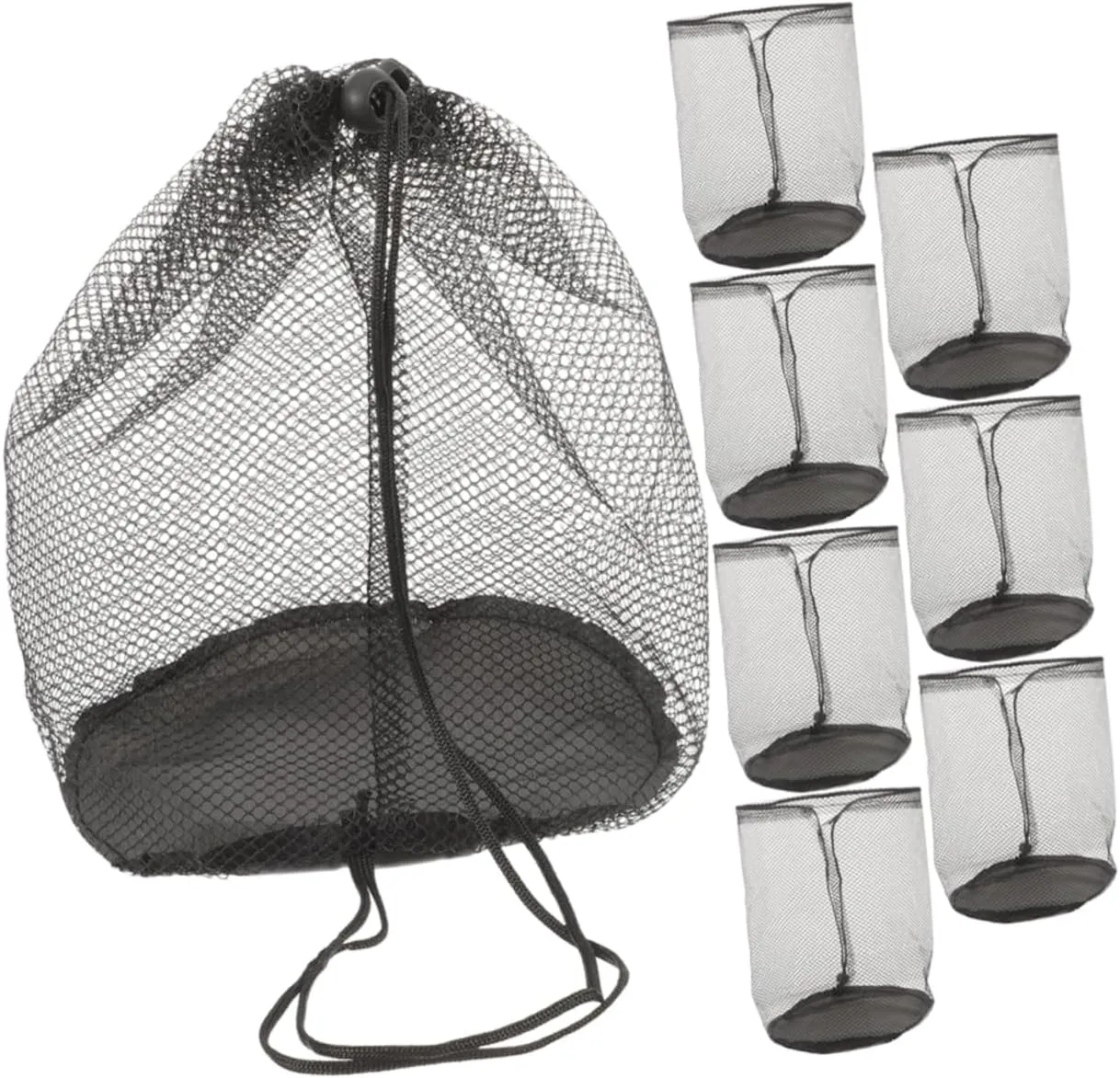 8pcs Cone Storage Bag Durable Mesh Drawstring Carrier for Outdoor Sports Fitness Daily Use Capacity Cone Holder for Easy Carrying Organizing