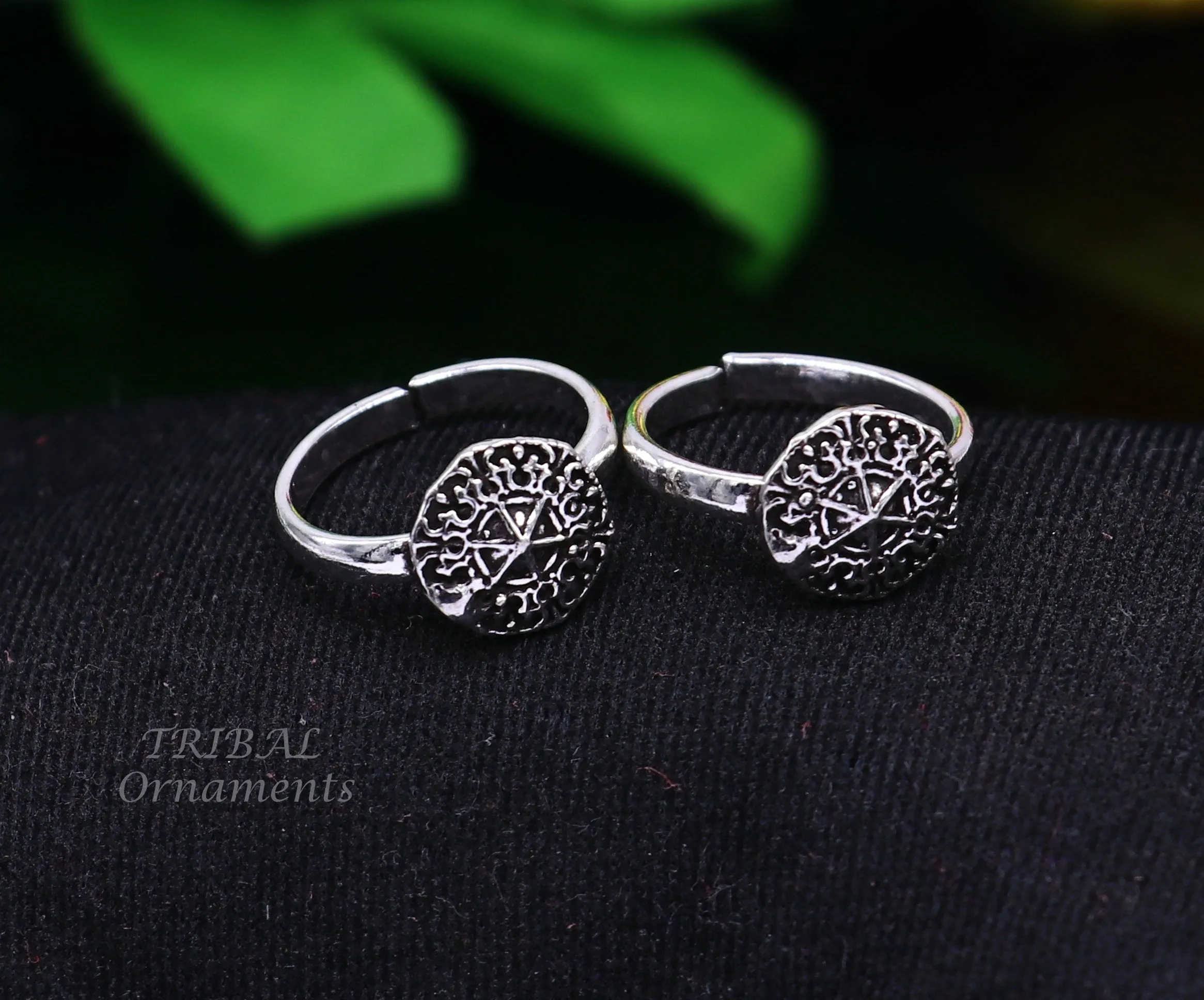 925 sterling silver elegant floral design handmade toe ring, toe band stylish modern women's brides jewelry, india traditional jewelry ytr45