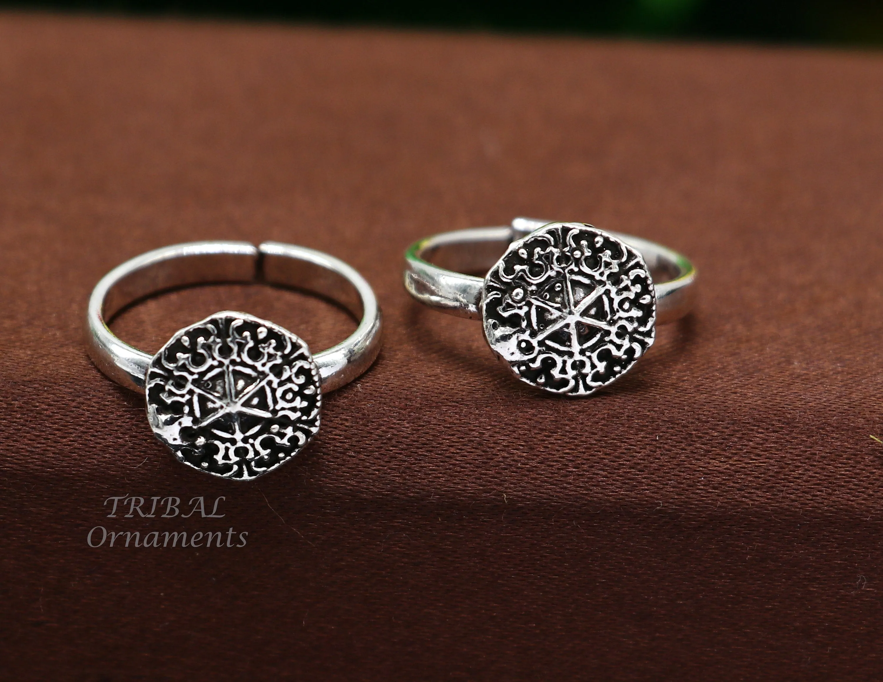 925 sterling silver elegant floral design handmade toe ring, toe band stylish modern women's brides jewelry, india traditional jewelry ytr45