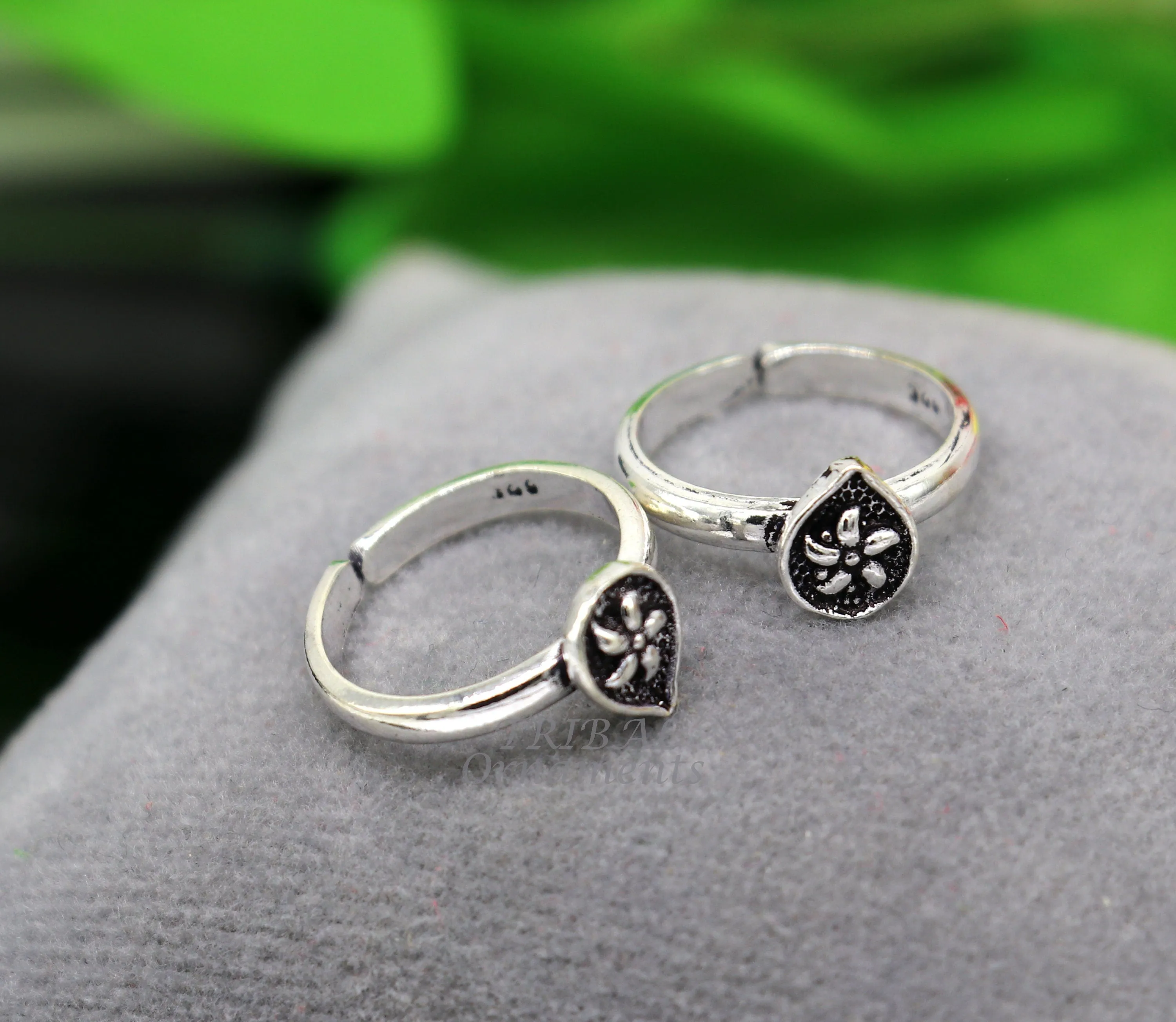 925 sterling silver handmade unique classical floral design vintage tribal ethnic toe ring best brides gifting jewelry ytr71