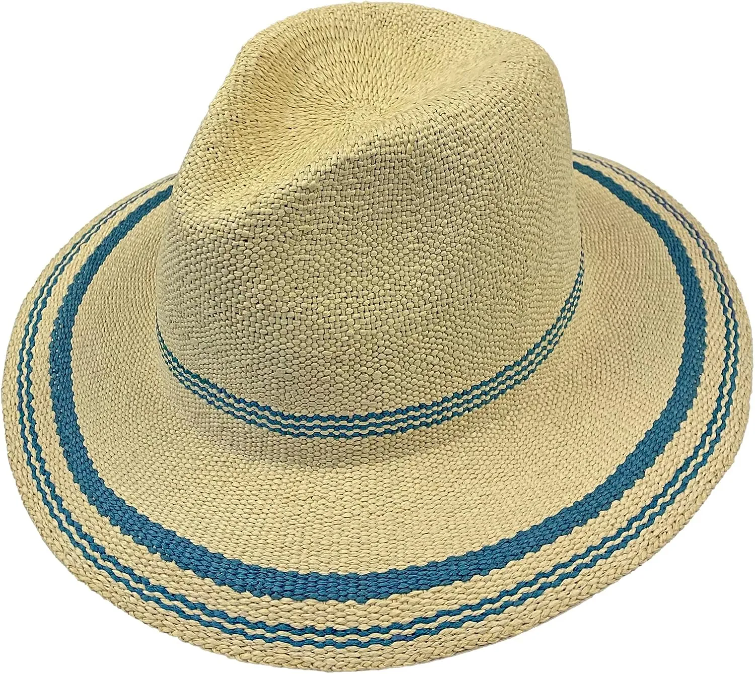 Broner Ladies Coastline Fedora Hat with Stripe Accent Patterns