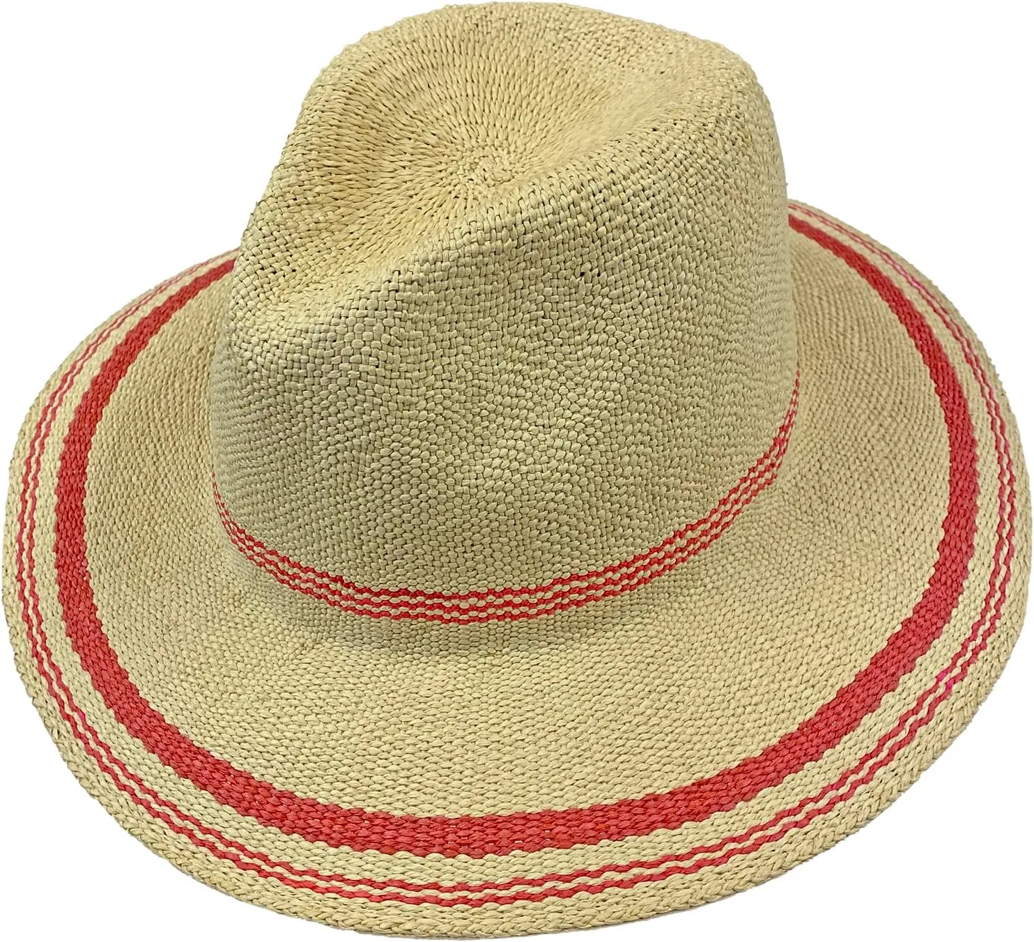 Broner Ladies Coastline Fedora Hat with Stripe Accent Patterns