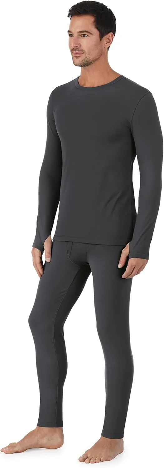 Cuddl Duds Thermal Underwear Shirt and Leggings Set for Men - Heavyweight Fleece Lined Long Johns - Winter Clothes Base Layer