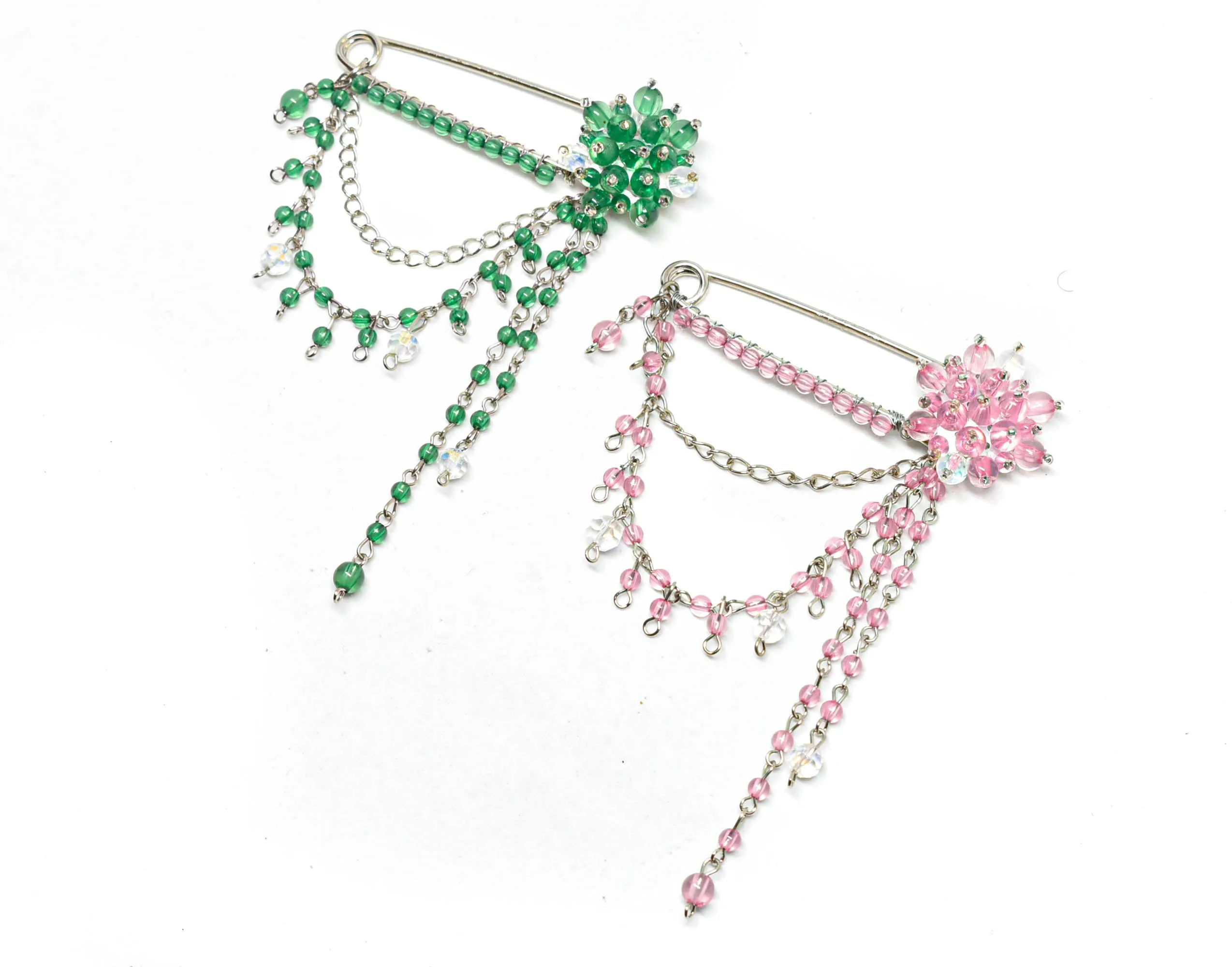 Dangling Rhinestone Pin 3.25"x 4.25" - 1 Piece