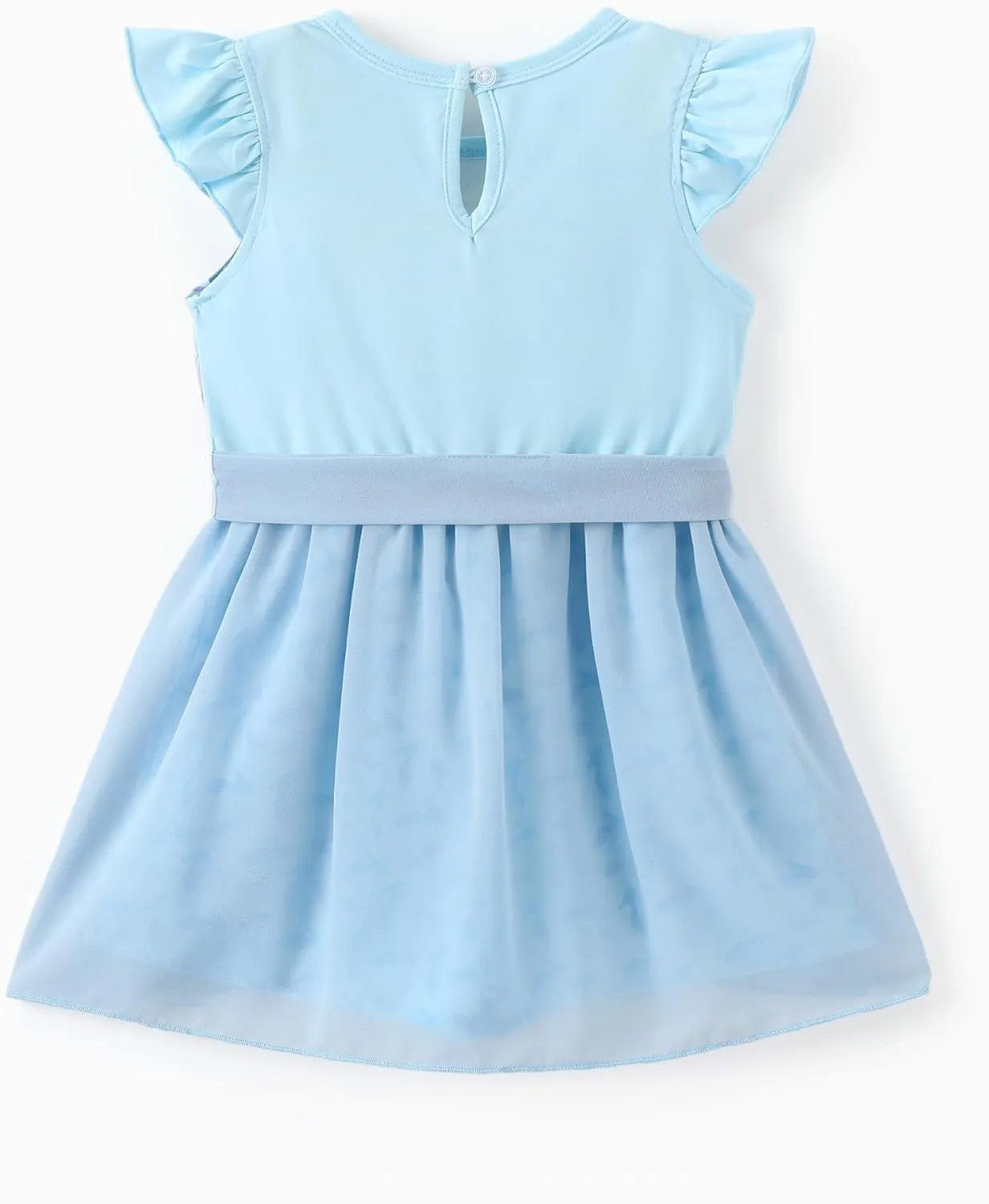 Disney Frozen Elsa Princess Ariel Minnie Mouse Toddler Girl Romper With Tulle Skirt Overlay Birthday Summer Jumpsuit 2-8Years