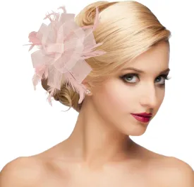 dressfan Womens Fascinator Hat Headpiece 20s Vintage Wedding Hair Accessories for Derby/Wedding/Cocktail/Tea Party