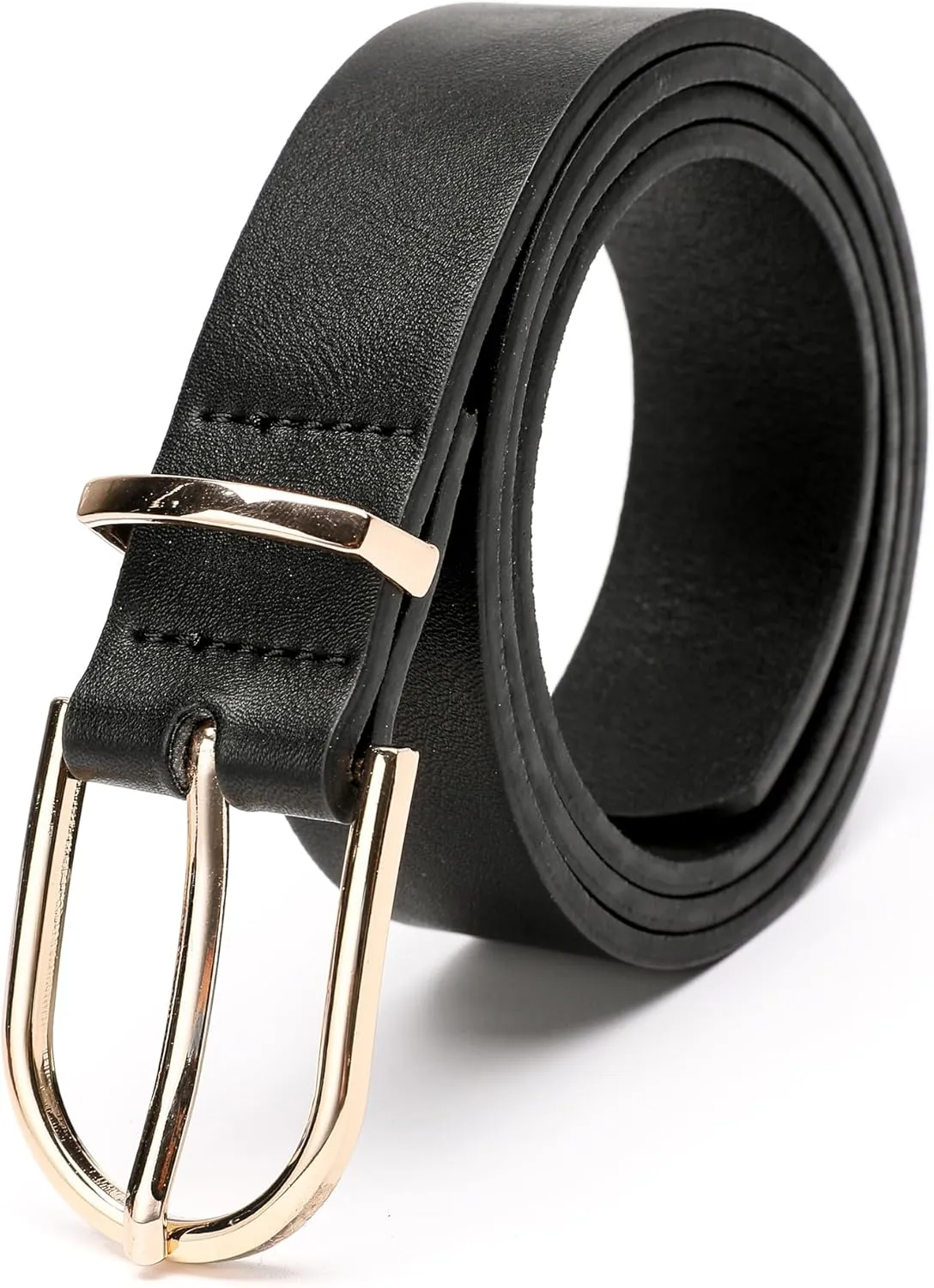 Earnda Women's Faux Leather Chic Belt for Ladies Jeans