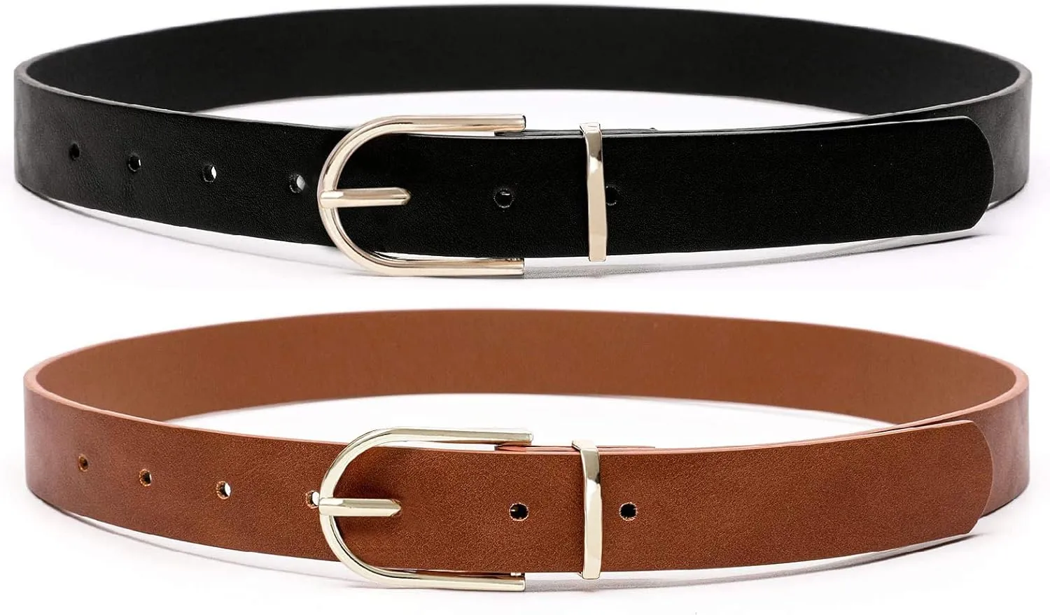 Earnda Women's Faux Leather Chic Belt for Ladies Jeans