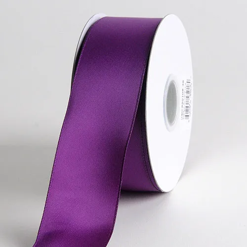 Eggplant - Satin Ribbon Wired Edge - ( W: 1-1/2 Inch | L: 25 Yards )