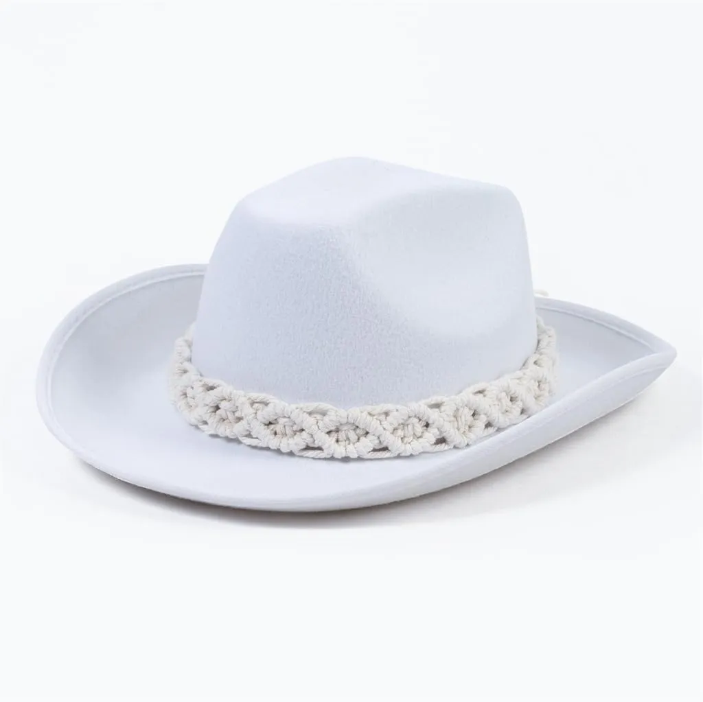 Fedoras Hat Fedoras with Braided Belt Wide Brimmed Hat for Women Man Casual Wear Western Fedoras Man Women Wear