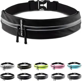 Fitgriff Running Belt for Men & Women - Secure Jogging Pouch for Phone, Keys & Essentials - For All Cell Phones