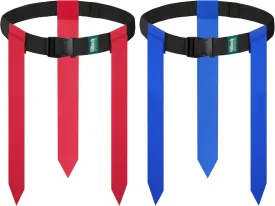 Flag Football Belts, 2/10/20 Sets of Adjustable Flag Football Set with Flags for Kids Youth and Adults Training