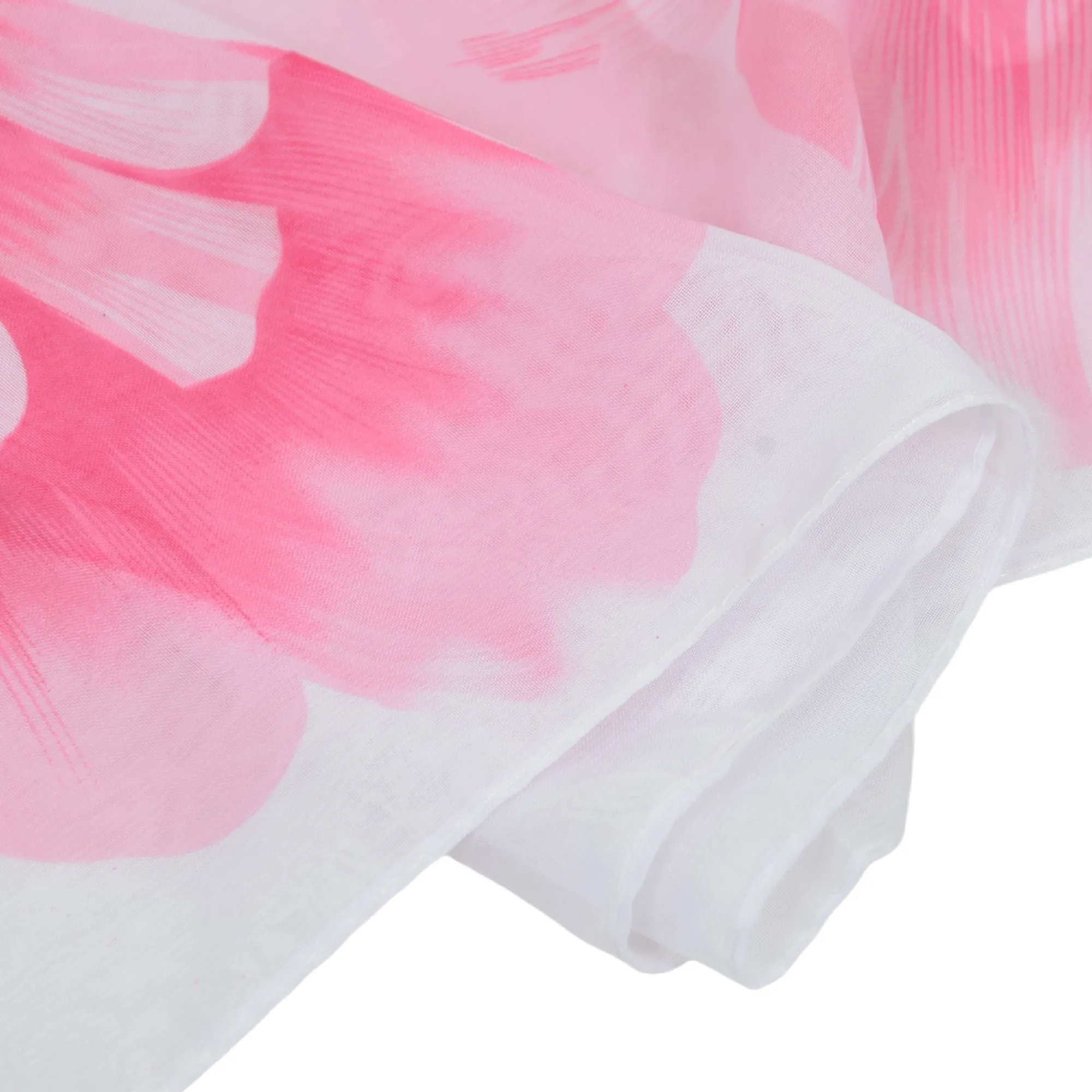 Floral Print Chiffon Scarf Lightweight Sheer Shawl Wraps Scarves for Women 19.69 x 63 inches