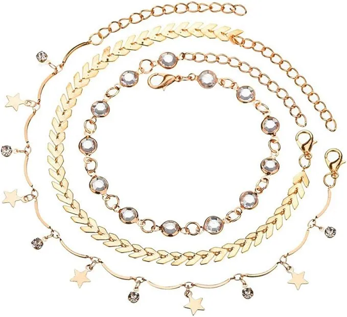 Gold Anklet Bracelet