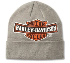 Harley-Davidson H-D Oil Can Beanie, Gray 97663-25VM