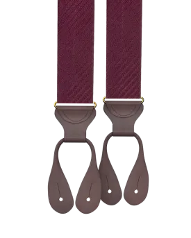 Harriman Silk Suspenders - Maroon