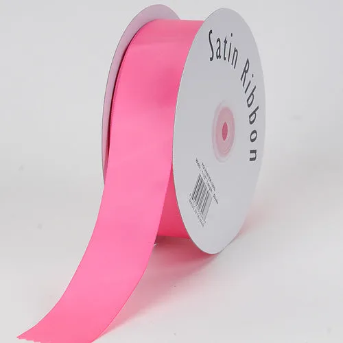 Hot Pink - Satin Ribbon Single Face - ( W: 1/8 Inch | L: 100 Yards )