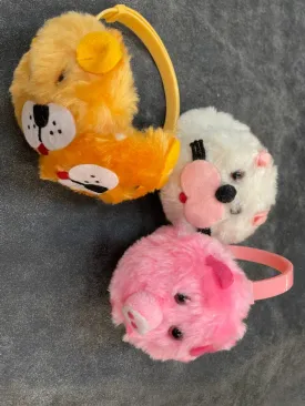 Kids Faux Fur Animal Earmuffs