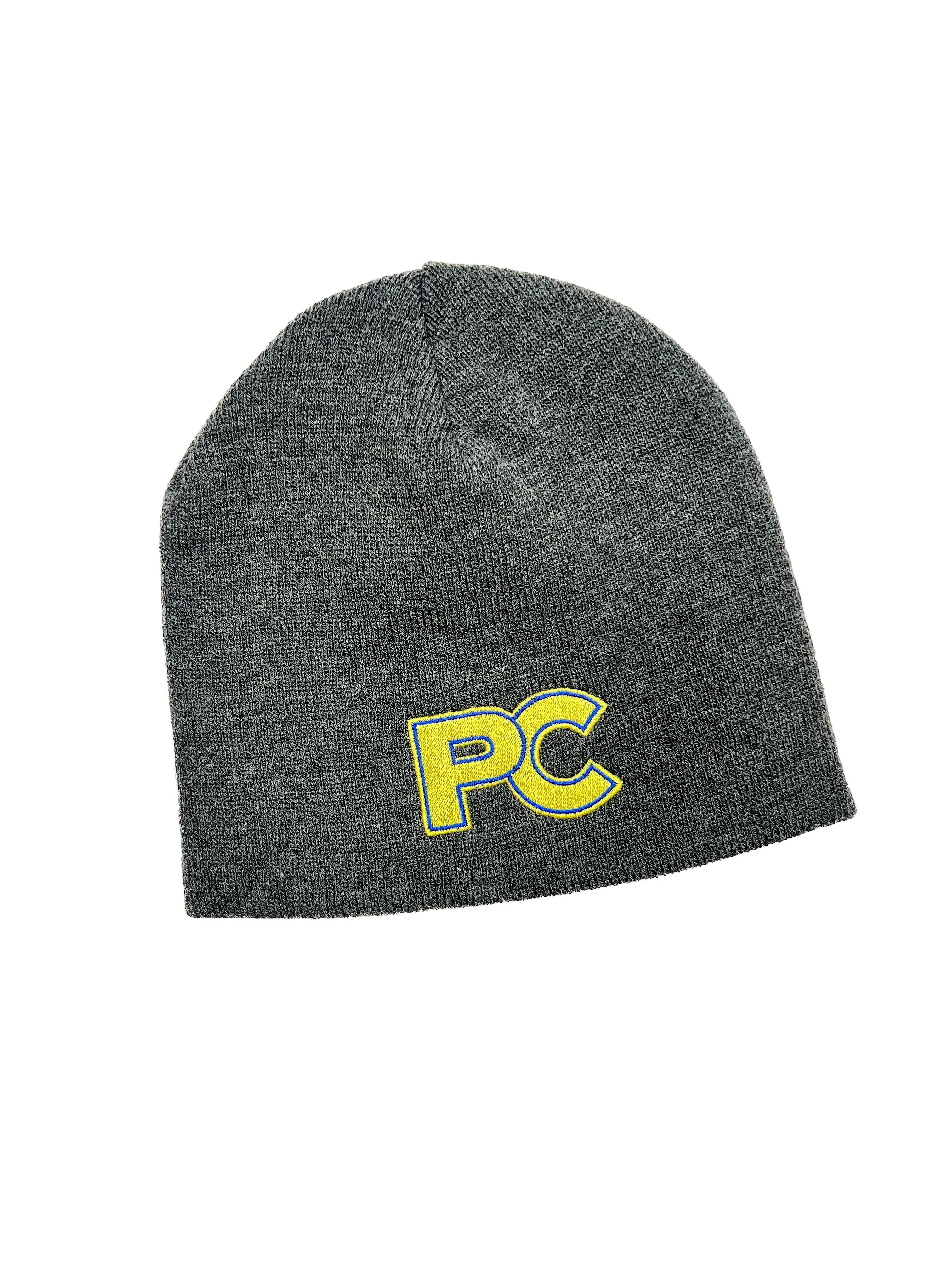 League Non Cuff Knit Beanie-Grey