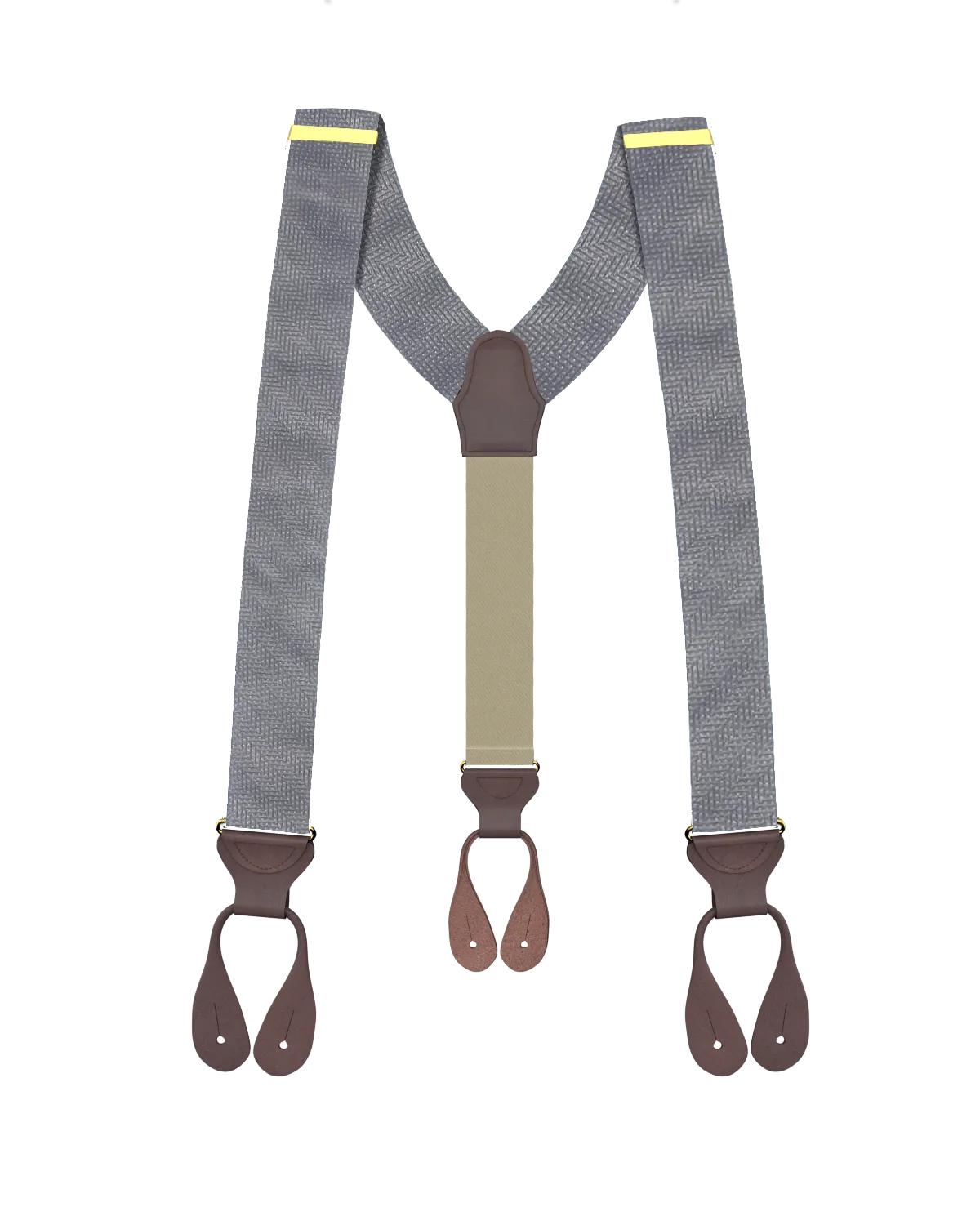 Limited Edition<br>Victor Grey Silk Suspenders