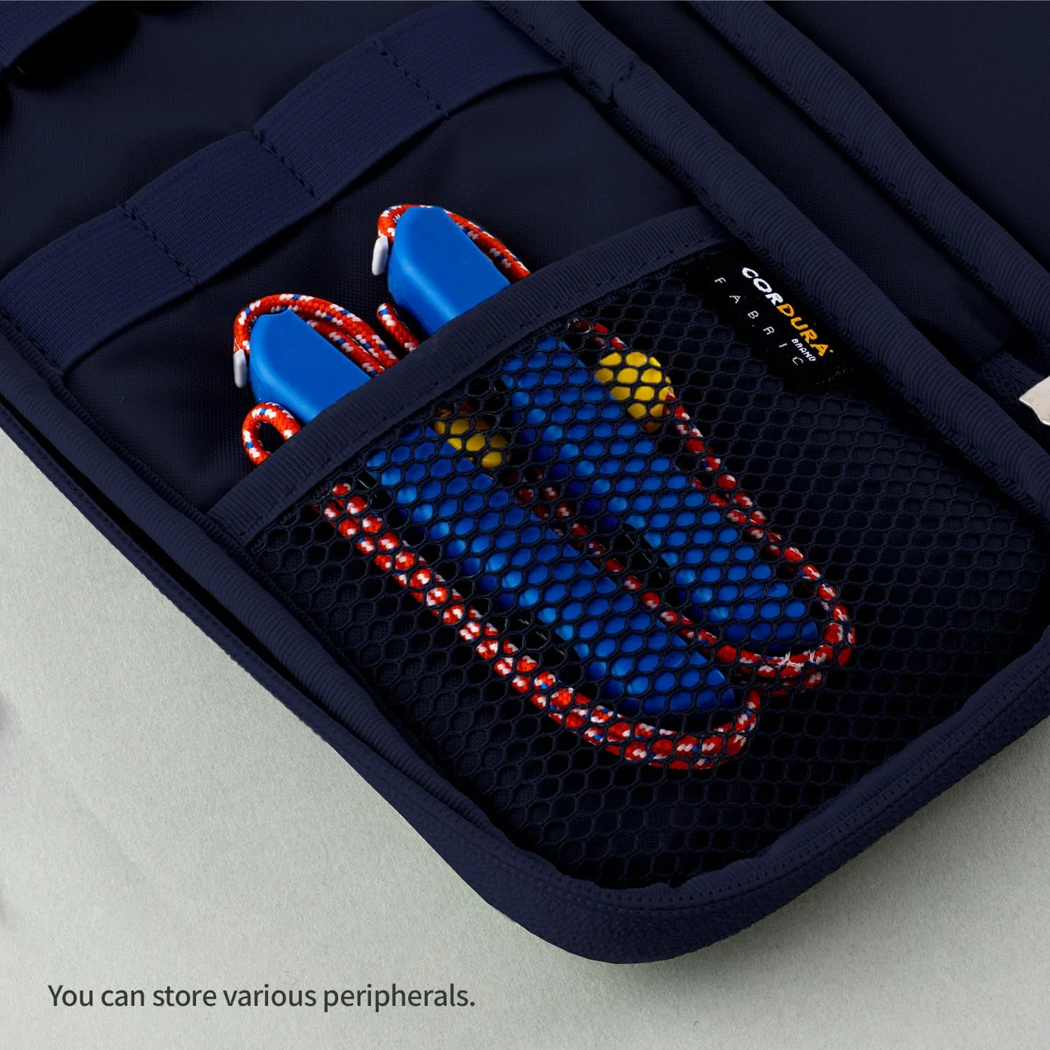 LIVEWORK Cordura Pocket Case Compatible with Nintendo Switch/OLED Pocket Video Game Console Padded Pouch Case - Made in Korea (NAVY, CORDURA)