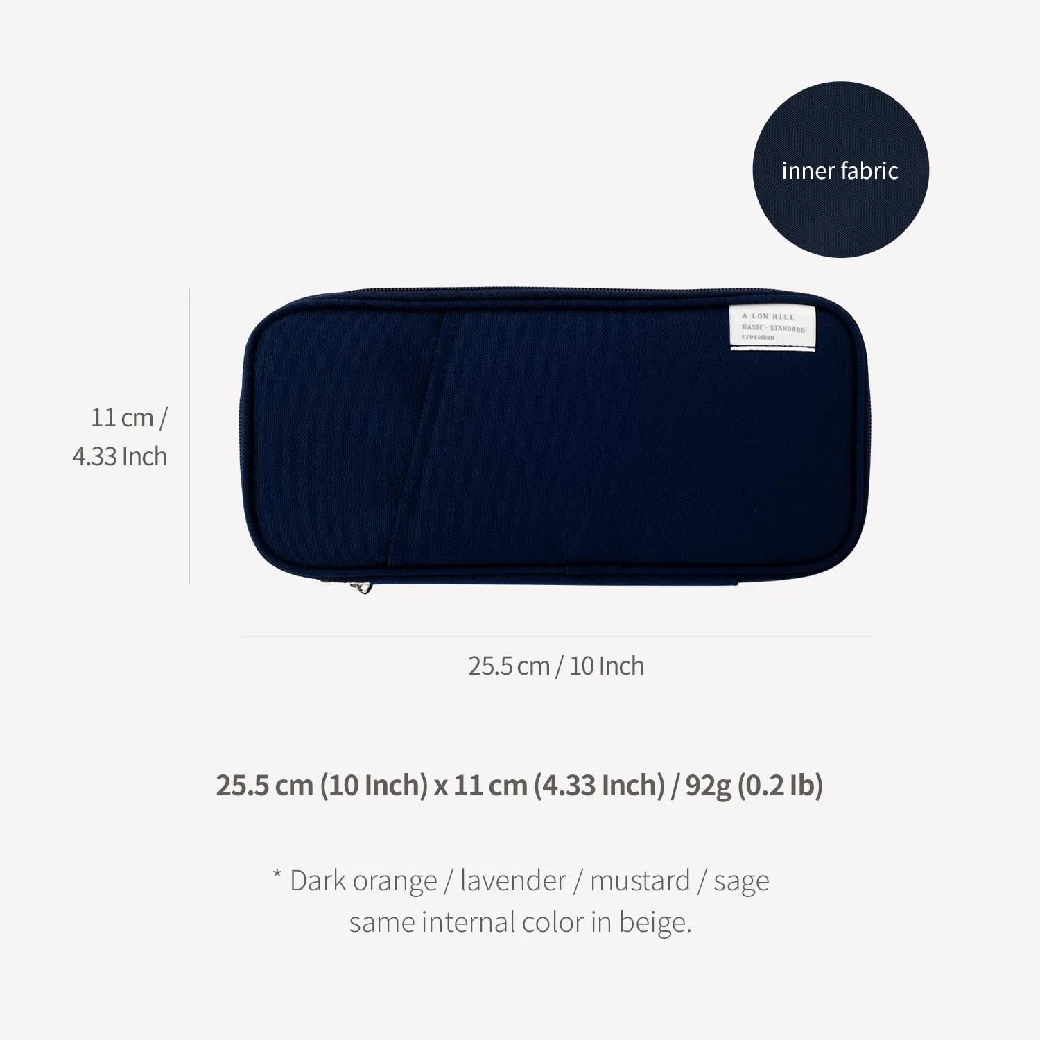 LIVEWORK Cordura Pocket Case Compatible with Nintendo Switch/OLED Pocket Video Game Console Padded Pouch Case - Made in Korea (NAVY, CORDURA)