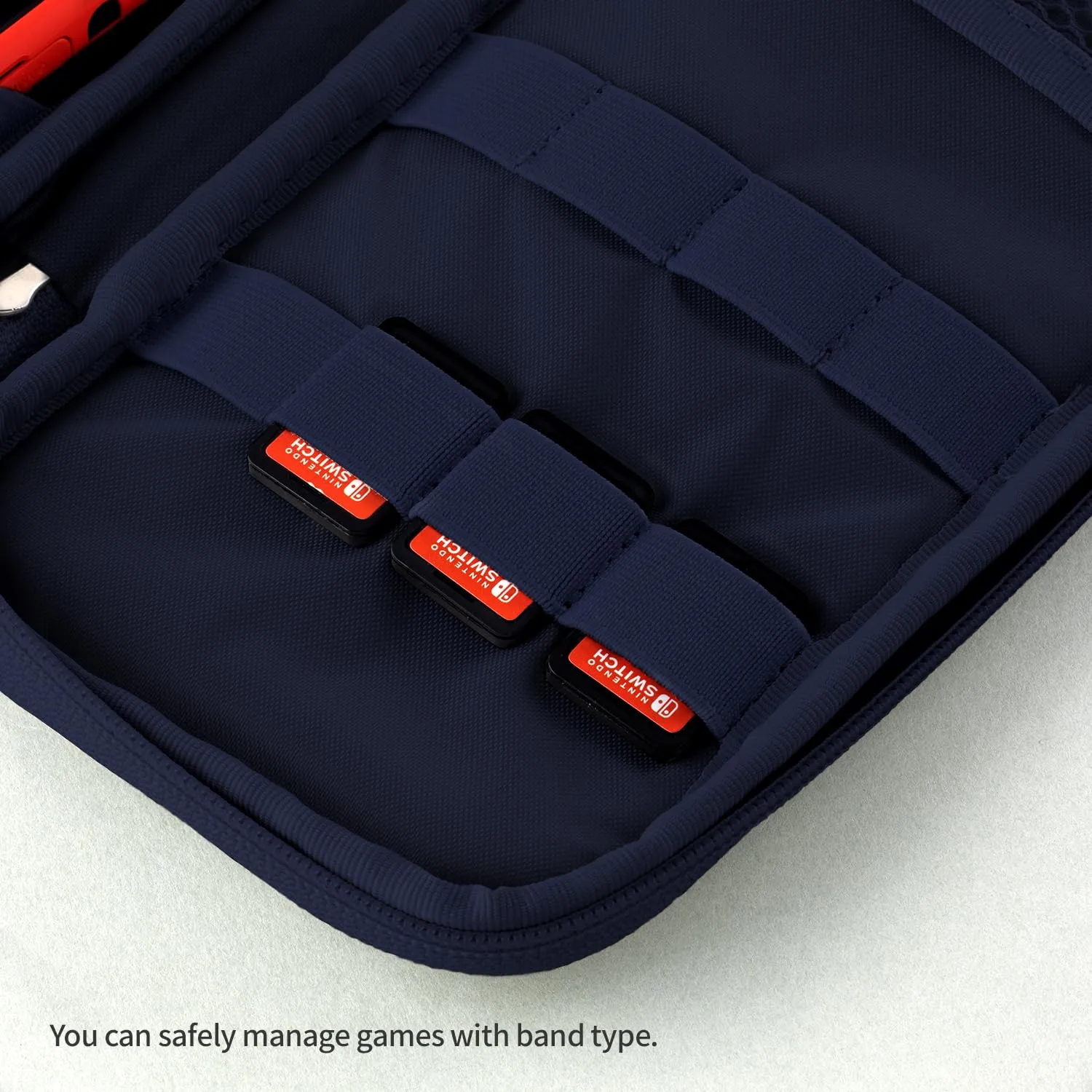 LIVEWORK Cordura Pocket Case Compatible with Nintendo Switch/OLED Pocket Video Game Console Padded Pouch Case - Made in Korea (NAVY, CORDURA)