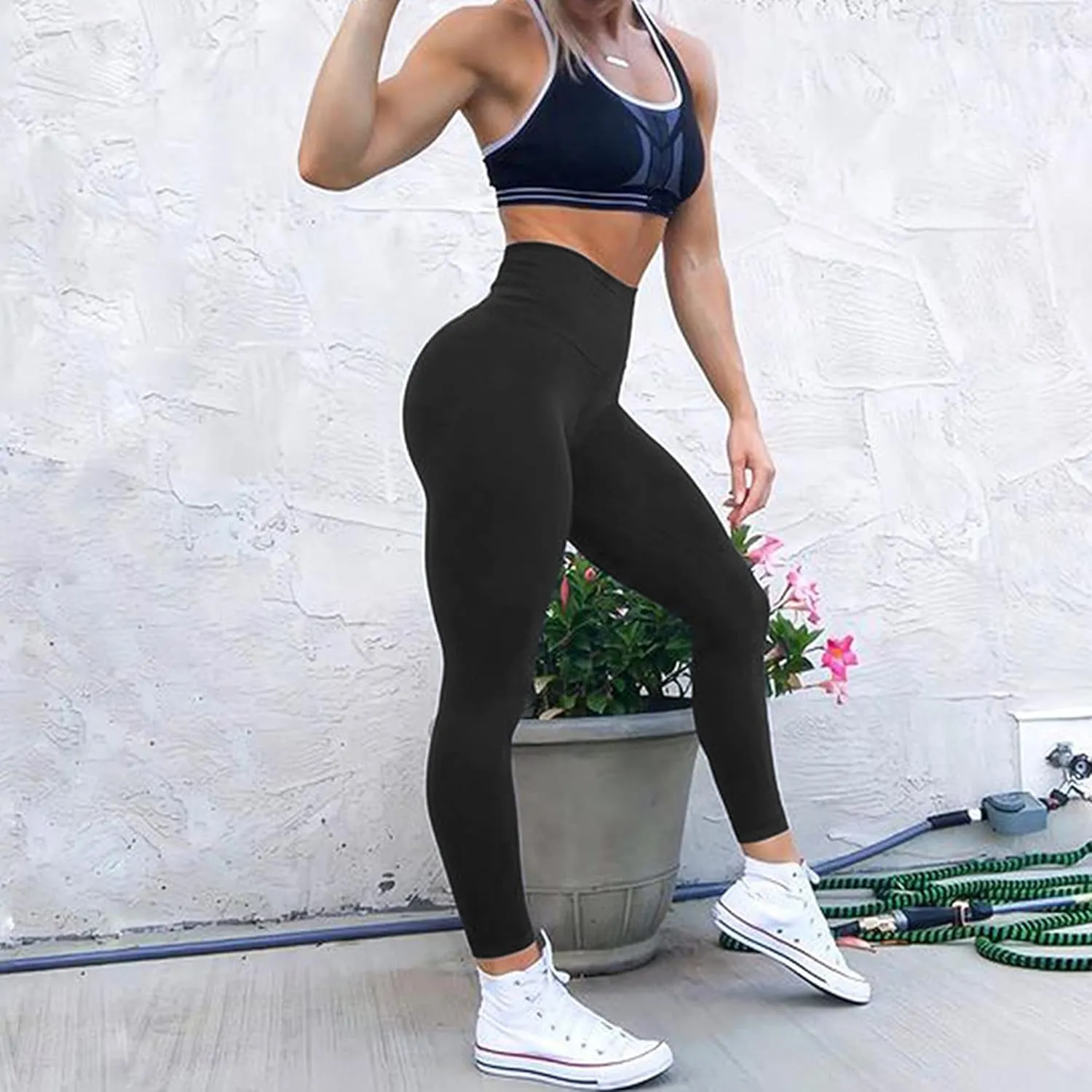 MOOSLOVER Seamless Butt Lifting Workout Leggings for Women High Waist Yoga Pants Compression Contour Tights