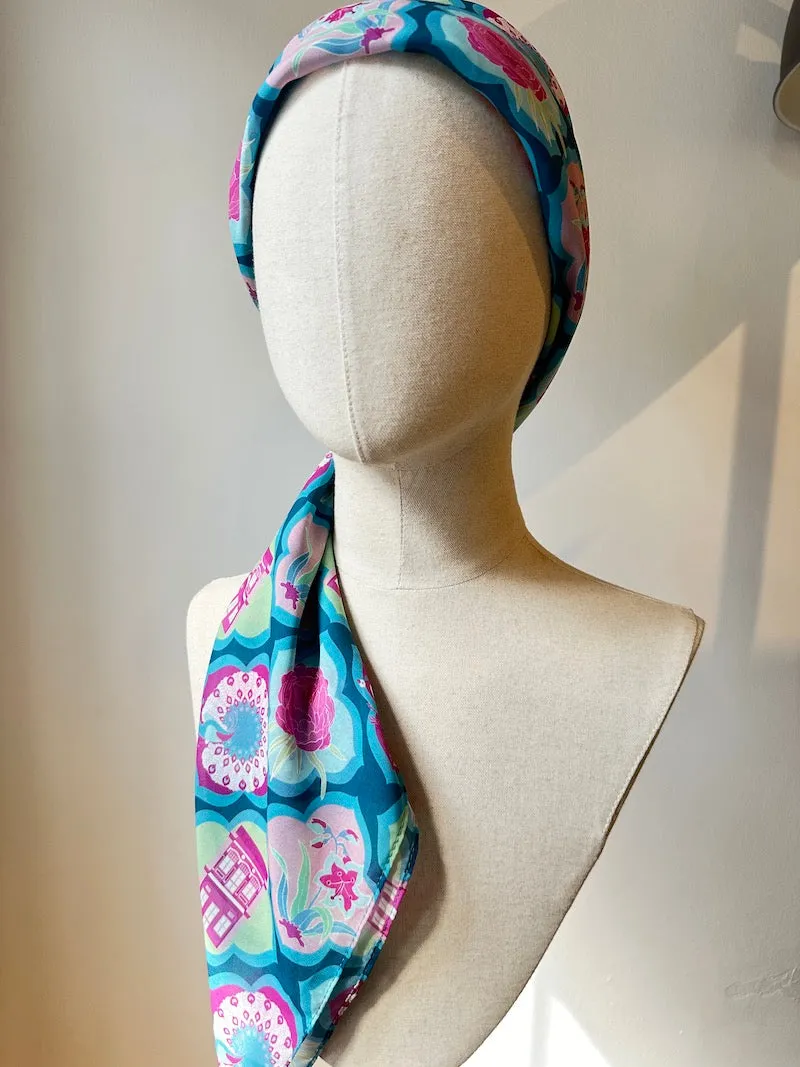 Peranakan Motif Chiffon Scarf