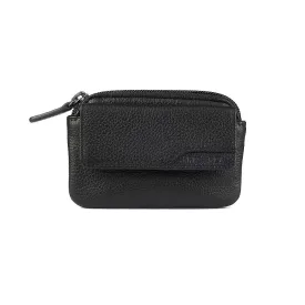 Picard Cologne Leather Coin Pouch with Key Ring (Black)