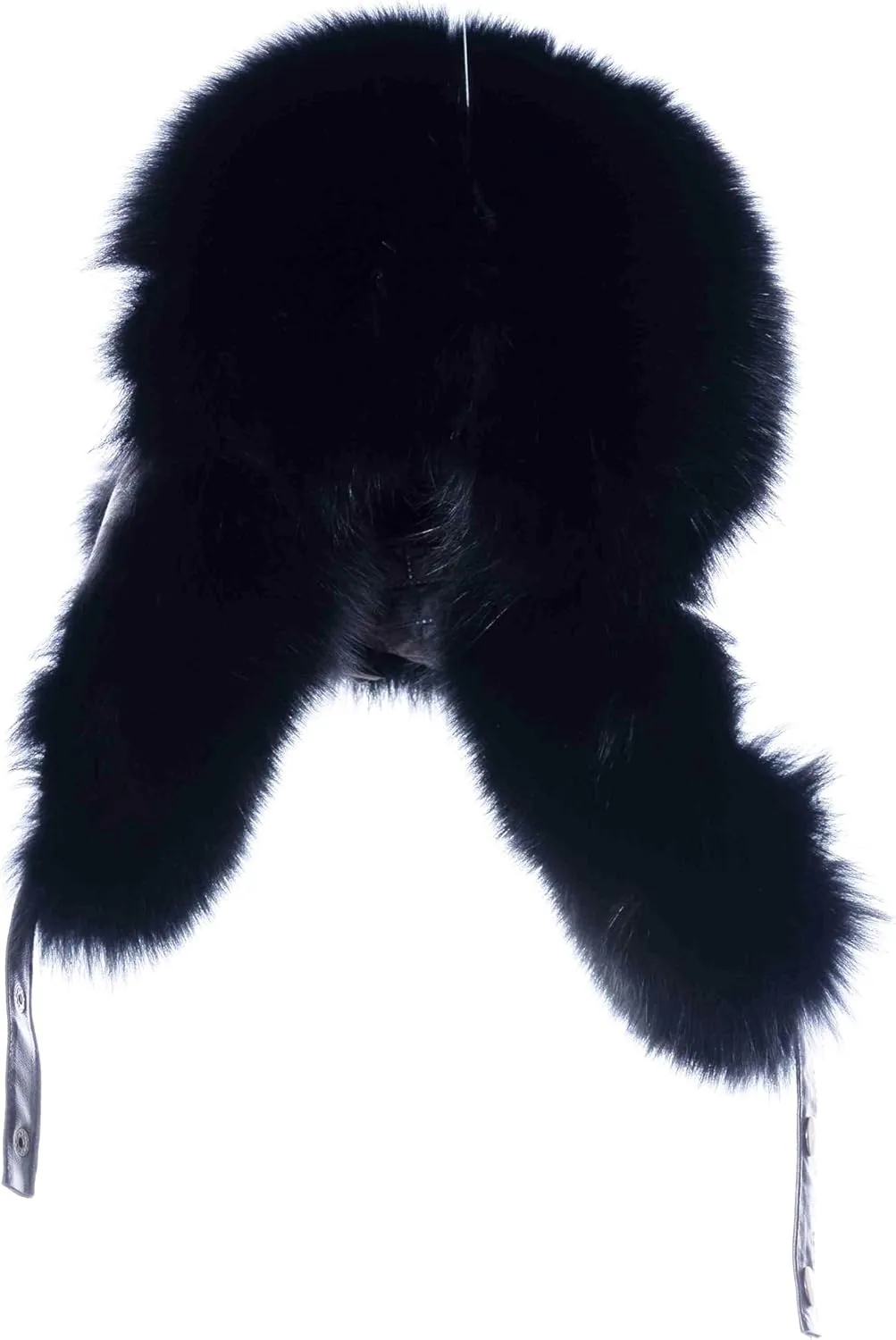 Real Fox Fur Hat - Genuine Sheepskin Leather Shell, Unisex Classic Ushanka Style, Warm and Windproof for Winter