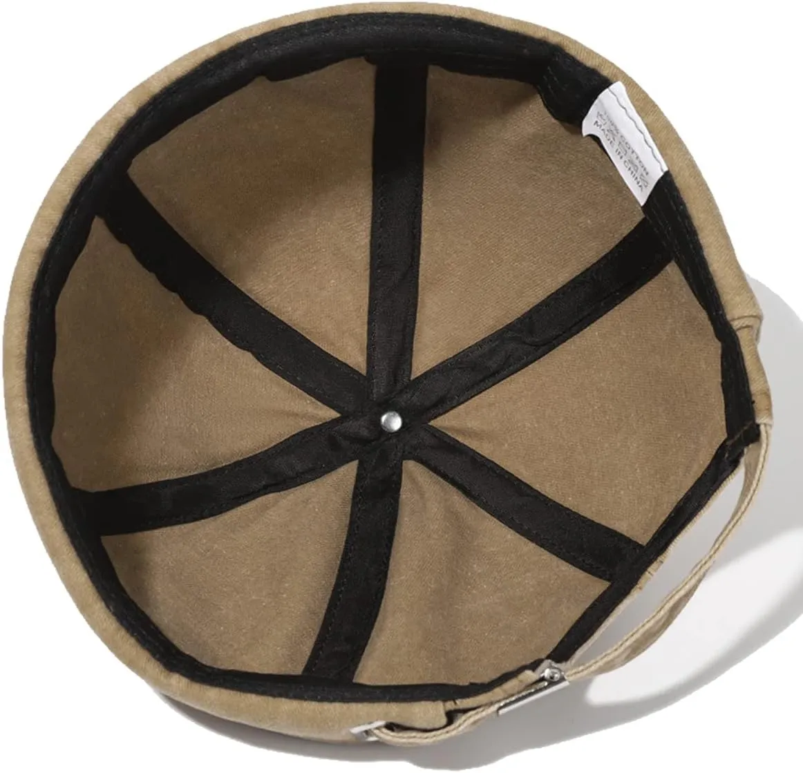 Retro Cotton No Brim Hat Adjustable Rolled Cuff Brimless Beanie Skull Cap