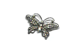 Rhinestone Butterfly Brooch with Pin 2.25" x 1.75" - 1 Yard