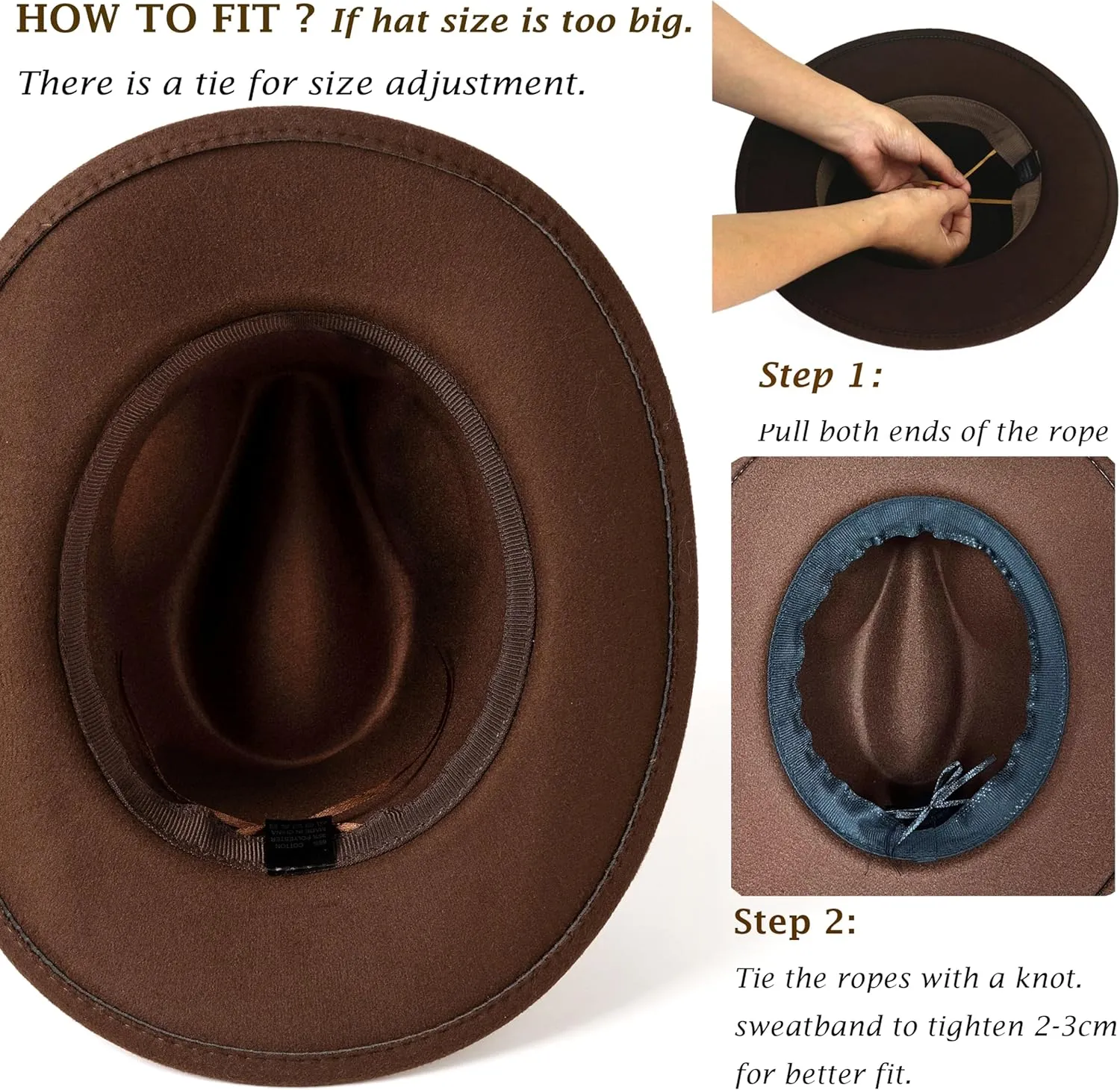 Rhinestone Cowgirl Cowboy Hat Shiny Wide Brim Hat for Party