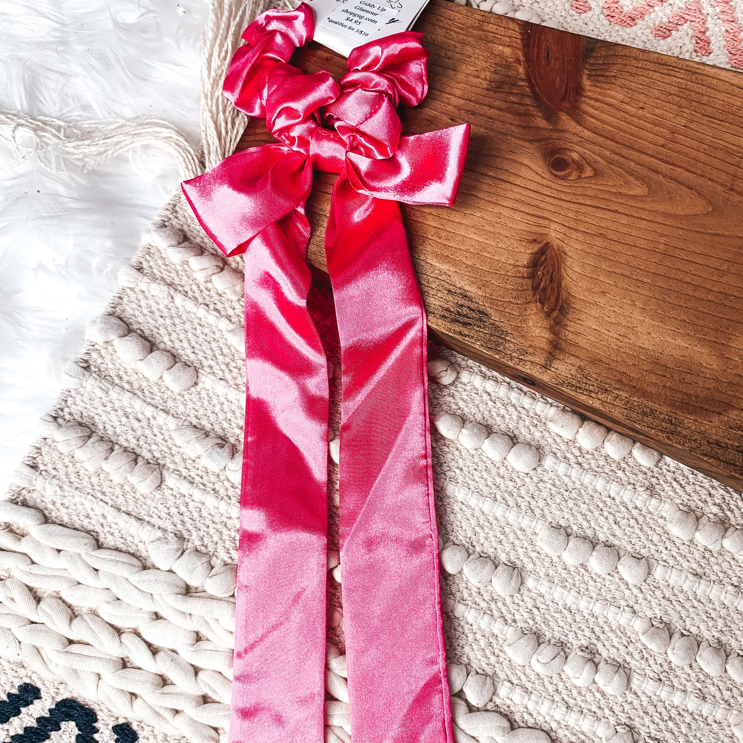 Satin Ribbon Hair Scrunchie