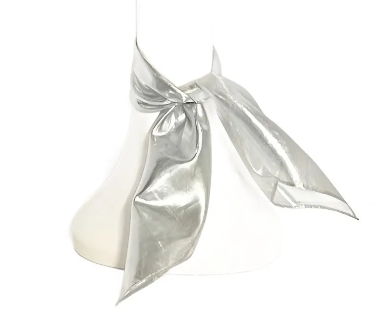 Silver Lame Neck Scarf