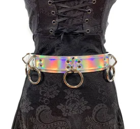 Silver Rainbow Bondage Belt
1 3/4" Wide 
