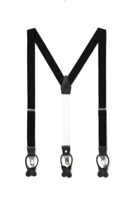 Storm Cloud - Classic Black Suspenders