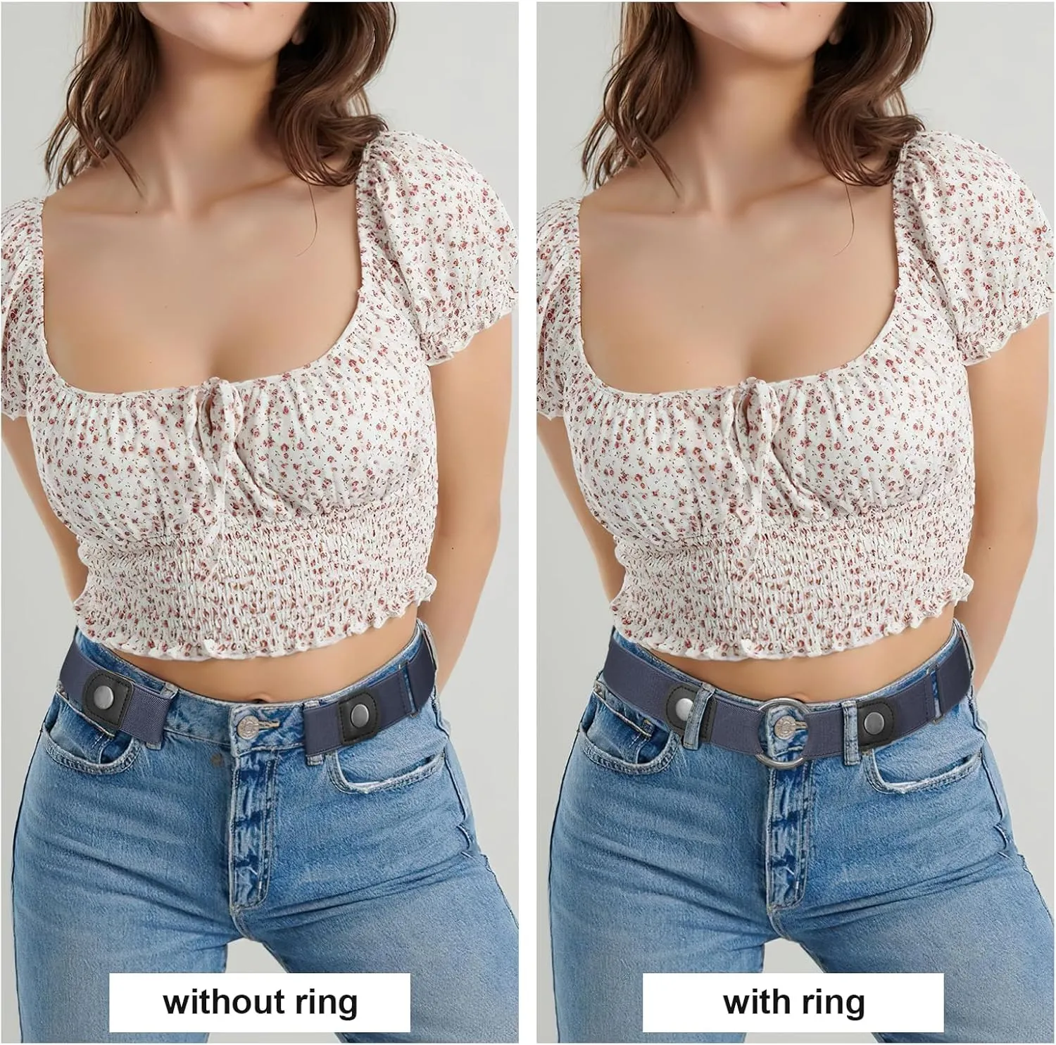 SUOSDEY No Buckle Invisible Stretch Belts for Men/Women Belt for Jeans pants No Hassle,No Bugle