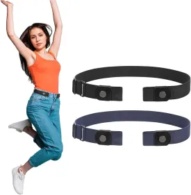 SUOSDEY No Buckle Invisible Stretch Belts for Men/Women Belt for Jeans pants No Hassle,No Bugle