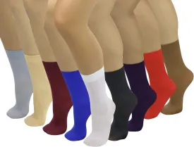 ToBeInStyle Womens Pack of 6 Trouser Solid Print Anklet Socks