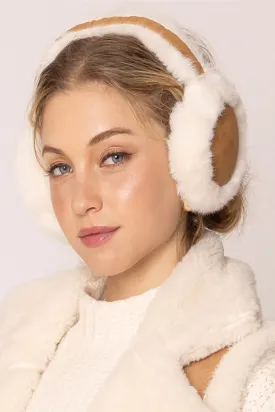 Vegan Suede and Faux Fur Earmuffs