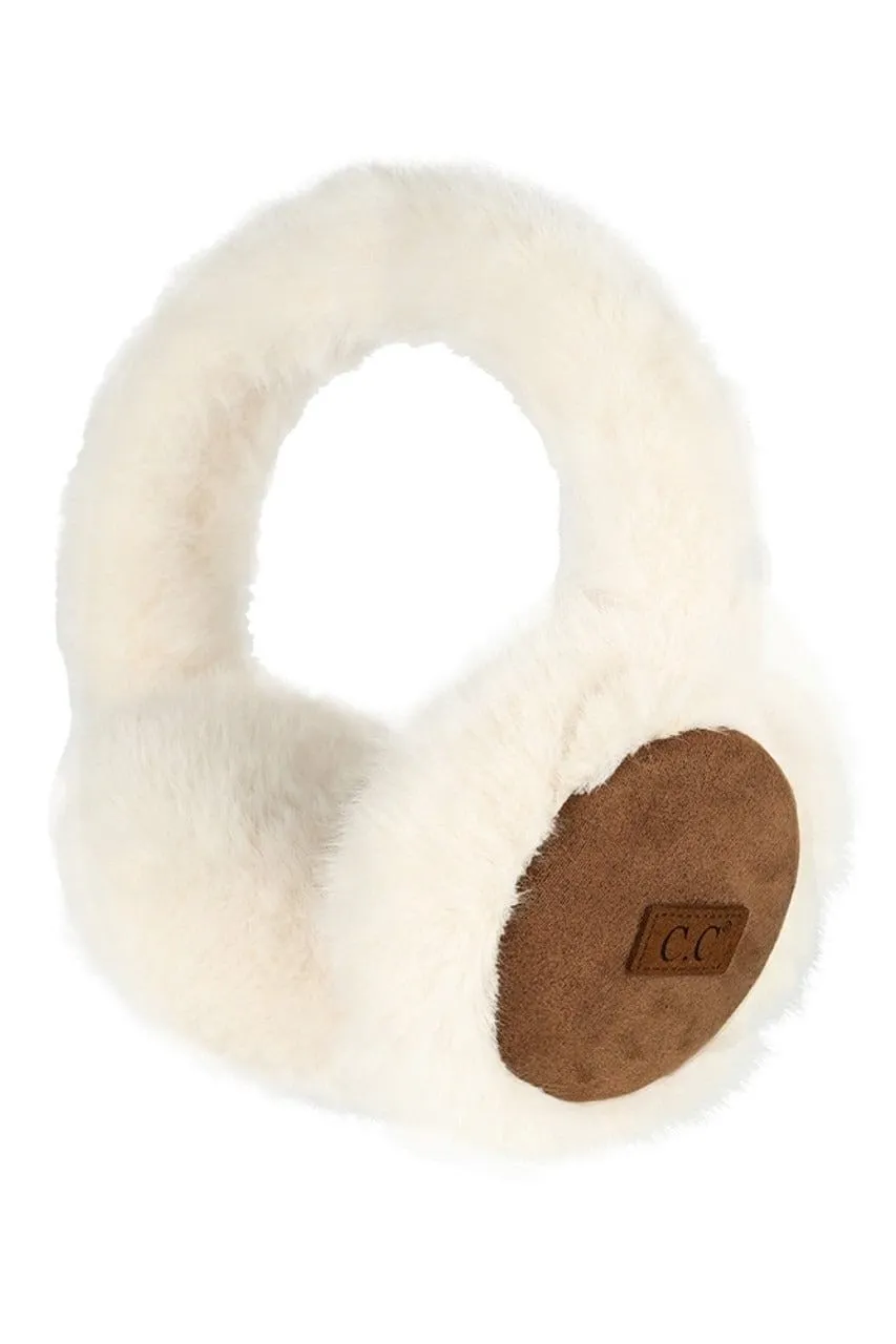 Vegan Suede Faux Fur Cozy Earmuffs