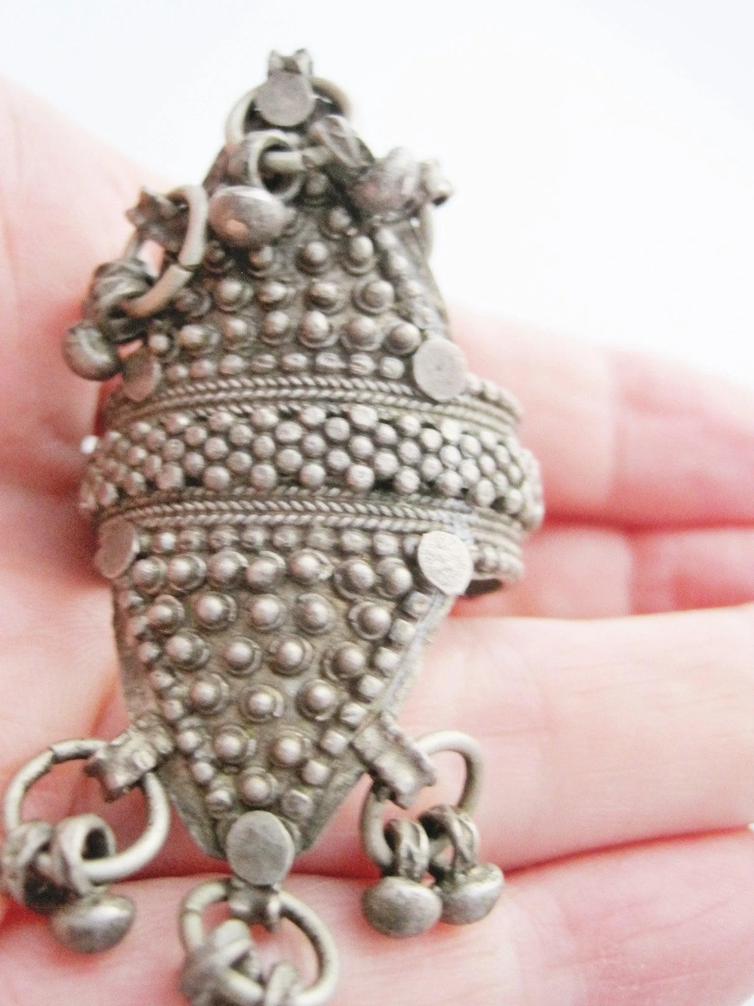 Vintage Bedouin Silver Yemeni Man Ring or Toe Ring