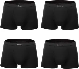 wirarpa Men's Breathable Modal Microfiber Trunks Underwear Covered Band Multipack