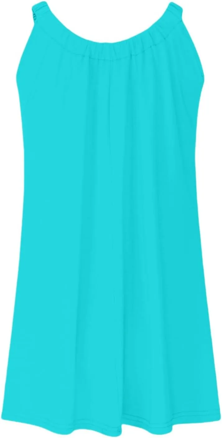 Women's Beach Dress Bikini Beachwear Coverups Casual Vacation Short Summer Halter Dresses